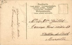 CPA Fantaisie Fleurs Annee 1907 