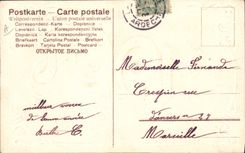 CPA Fantaisie Fleurs Annee 1907 