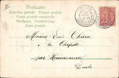 CPA Fantaisie Fleurs Annee 1904 