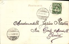 Vintage Postcard Fantasy Woman Year 1893 RARE