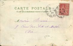 CPA Fantaisie Fleurs Mois Mars 