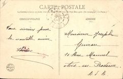 Vintage Postcard Fantaisie Flowers Year 1906 the year smiles you Femmes