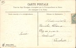 CPA Fantaisie Fleurs Annee 1906 