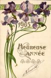 CPA Fantaisie Fleurs Annee 1905 