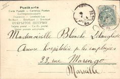 CPA Fantaisie Fleurs Annee 1905 