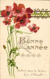 CPA Fantaisie Fleurs Annee 1905 