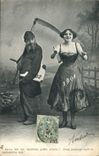 Vintage Postcard Fantasy Woman Year 1908