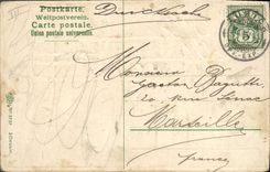 CPA Fantaisie Fleurs Annee 1908 