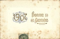 CPA Fantaisie Fleurs Annee 1907 
