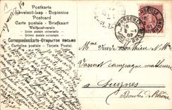 CPA Fantaisie Fleurs Annee 1907 Colombe 