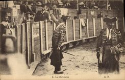 CPA Corrida Course de taureaux Le Brindis 