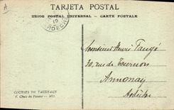 CPA Corrida Course de taureaux Caida de un picador 