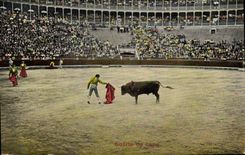 CPA Corrida Course de taureaux Suerte de capa 