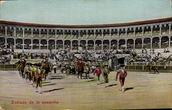 CPA Corrida Course de taureaux Entrada de la cuadrilla 