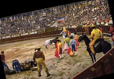 CPA Corrida Course de taureaux Jeu de Picadores