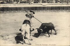 CPA Corrida Course de taureaux Un picador 