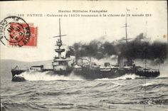 CPA Bateau de Guerre Patrie Cuirasse 