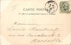 CPA Bateau de Guerre Pascal Croiseur 2eme classe a batterie 