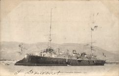 Vintage Postcard Warship Pothuau Croiseur of squadron armours