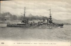 CPA Bateau de Guerre Patrie Cuirasse d'escadre 