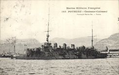CPA Bateau de Guerre Pothuau Croiseur Cuirasse 