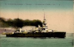 CPA Bateau de Guerre Patrie Cuirasse de 1er rang 