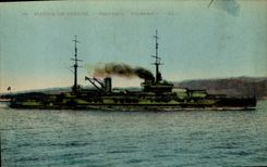 CPA Bateau de Guerre Provence Cuirasse 