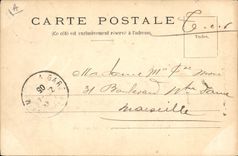 CPA Bateau de Guerre Toulon Pothuau Croiseur Cuirasse 