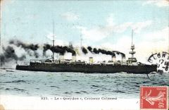 CPA Bateau de Guerre Le Queydon Croiseur Cuirasse 