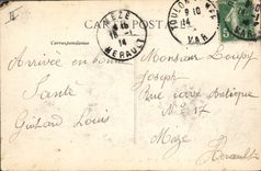 Vintage Postcard Warship Republic armours 1st rank