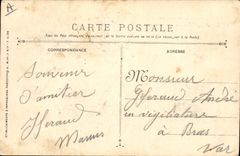 CPA Bateau de Guerre Republique Cuirasse a tourelles Avion Aviation 