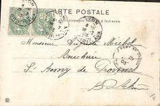 Vintage Postcard Fantasy Woman Medallion