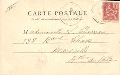 Vintage Postcard Fantasy Woman the bridge