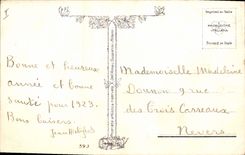 Vintage Postcard Fantaisie Children Proverb Which does not risk anything does not have anything