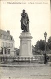Vintage Postcard Villers Cotterets the statue of Alexandre Dumas