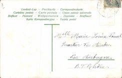 CPA Fantaisie Annee 1906 Trefles Fleurs 