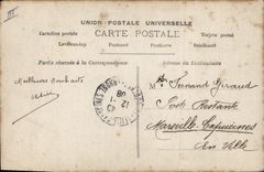 CPA Fantaisie Annee 1908 Enfant Bonne annee 