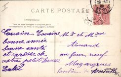 CPA Fantaisie Annee 1906 