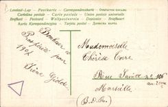 CPA Fantaisie Annee 1907 Fleurs Trefles 