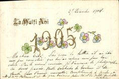 Vintage Postcard Fantasy Year 1905 Flowers