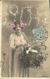 Vintage Postcard Fantasy Year 1904 Woman