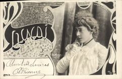 Vintage Postcard Fantasy Day Woman Monday