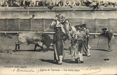 CPA Corrida Course de Taureaux Une bonne pique 