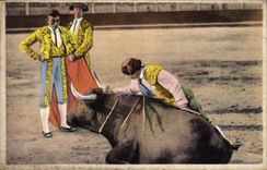 CPA Corrida Course de Taureaux La puntilla 