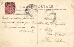 CPA Corrida Course de Taureaux Taureau entrain apres sa mort par le train de mulets 