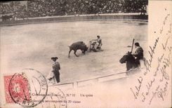 CPA Corrida Course de Taureaux Un quite 