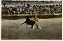 CPA Corrida Course de Taureaux Pase de muleta 