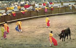 CPA Corrida Course de Taureaux Senalanda la estocada 