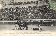Postal Corrida Corrida de toros Nimes la corrida de toros Epílogo