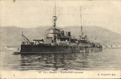 Vintage Postcard Warship the Shark Keeps dimensions armours